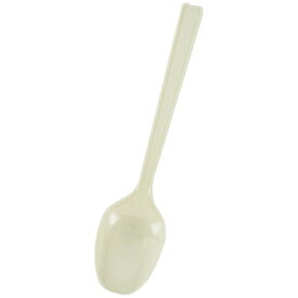 シモジマ｜SHIMOJIMA HEIKO　プラスチックスプーン　アイボリー　16cm　単袋　100本入り 4513001