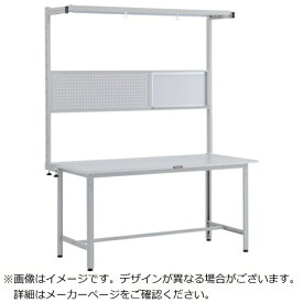 トラスコ中山｜TRUSCO NAKAYAMA TRUSCO　RAE型作業台　W1500XD900　ツールハンガーフルセット付　ホワイト色 RAE1509THFSW 【メーカー直送・代金引換不可・時間指定・返品不可】
