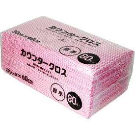 大和物産｜Daiwa Bussan カウンタークロス 60×30cm 厚手 80枚 ピンク 81066