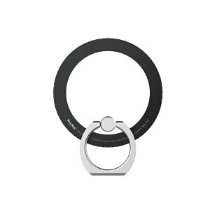 UNIQ�b���j�[�N �}�O�l�b�g�ȒP���E�X�}�z�����O iRingMag SMOKY BLACK UMS-IR15MGBL2