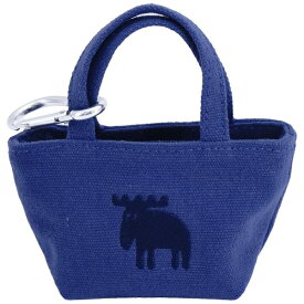 MOZ｜モズ 帆布 ミニミニトート カラビナ付 moz（モズ） ブルー 545191