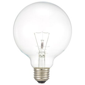 オーム電機｜OHM ELECTRIC 長寿命ボール電球E2640W形G95クリア LB-GL9640K-CN [E26 /ボール電球形 /40W相当 /電球色 /2個 /全方向タイプ]