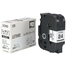マックス｜MAX MAX　ビーポップミニ用ラミネートテープ　24mm幅　透明×黒文字　8m巻 LML524BC