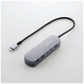 【エントリーで最大全額ポイント還元｜7/18迄】 ELECOM｜エレコム 映像変換アダプタ [USB-C オス→メス HDMI /USB-Ax2＋USB-C＋USB-Cメス給電 /USB Power Delivery対応 /100W] 4K対応(iPadOS/Mac/Windows11対応) シルバー DST-C18SV