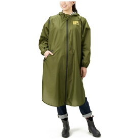 アイメディア｜AIMEDIA ゆったり防水レインコート ビッグサイズ カーキ