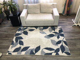 スミノエ｜SUMINOE シャルム　ラグ　185×185cm ブルー