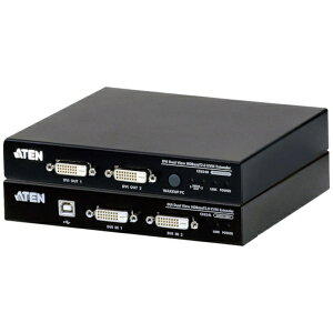 ATEN�b�G�[�e�� ATEN KVM�G�N�X�e���_�[ USB�^DVI�^�f���A���f�B�X�v���C HDBaseT 2�D0�i1080p��100m�j CE624