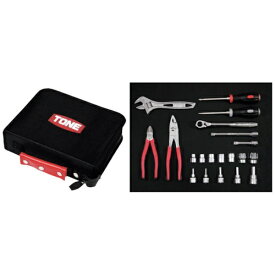 TONE｜トネ TONE　整備用工具セット　ツールセット　ブラック　間口250×奥行200×高さ70mm　21点セット