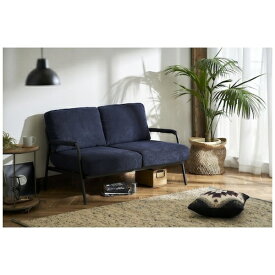 IRIS OHYAMA｜アイリスオーヤマ IRIS 100563 2人掛けコーデュロイソファ ネイビー SFCS120N 【メーカー直送・代金引換不可・時間指定・返品不可】