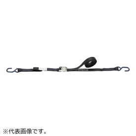 オーエッチ工業｜OH OH ベルトラッシング カムバックルタイプ Sフック（小） 幅25×厚1．8mm 使用荷重80kg ブラック SB100SB 【メーカー直送・代金引換不可・時間指定・返品不可】