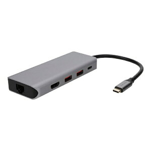 OWLTECHbIEebN mUSB-C IXX HDMI / LAN / USB-Ax2 / USB-C] USB PDΉ 100W hbLOXe[V Vo[ OWL-DSU31A2HLC-SV [USB Power DeliveryΉ]