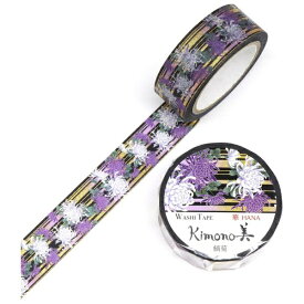 カミイソ産商｜KAMIISO SANSYOU マスキングテープ 15mmx7m 縞菊 【代金引換配送不可】