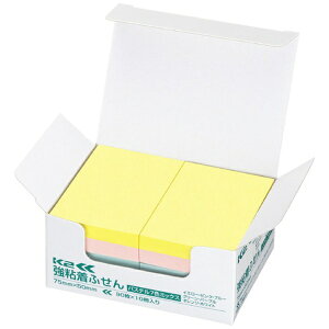 KOKUYO|コクヨ コクヨ 強粘着ふせんK2 75×50混色P10冊 ノートタイプタテ(パステル7色ミックス) K2メ−KP7550X10 64658667