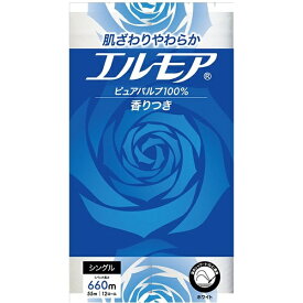 カミ商事｜KAMI SHOJI エルモア トイレットロール 12ロール シングル 55m 花の香り