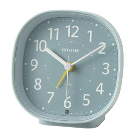 RHYTHM｜リズム時計 見やすい静かな目覚まし時計 RHYTHM 青 8RE674SR04 [アナログ]
