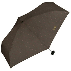 ワールドパーティー｜WPC. 雨傘 折りたたみ傘 クロスライン＆ハート ミニ Wpc． ブラウン 1337-153-002 [晴雨兼用傘 /50cm]