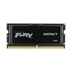 Kingston｜キングストン 増設メモリ FURY Impact DDR5(4800MT/s・16Gbit/プラグアンドプレイ) KF548S38IBK2-32 [SO-DIMM DDR5 /16GB /2枚]