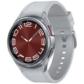 GALAXY｜ギャラクシー 【Suica対応】Galaxy Watch6 Classic（43mm）回転ベゼル操作可能 スマートウォッチ Samsung（サムスン） Silver SM-R950NZSAXJP