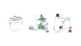 グルマンディーズ｜gourmandise モバイルステッカー ムーミン 仲間たち MMN-165C