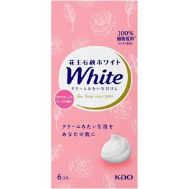 花王｜Kao 花王石鹸ホワイト 普通サイズ 6コ箱 アロマティック・ローズの香り