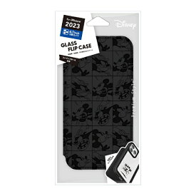 PGA｜ピージーエー iPhone 15 Pro（6.1インチ） ガラスフリップケース ミッキーマウス Premium Style ミッキーマウス PG-D23BGF01MKY