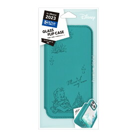 PGA｜ピージーエー iPhone 15 Pro（6.1インチ） ガラスフリップケース アリエル Premium Style PG-D23BGF03ARL