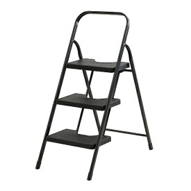 ネットフォース｜netforce 【ステップ台】踏み台 3段（幅41×奥行74×高さ94cm/ブラック）【メーカー直送品】 FD-3-BK【キャンセル・返品不可】 【メーカー直送・代金引換不可・時間指定・返品不可】