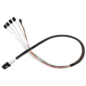 SilverStone�b�V���o�[�X�g�[�� SATA�P�[�u�� SFF-8087 �� SATA CPS03 �u���b�N SST-CPS03