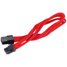 SilverStone｜シルバーストーン 電源延長ケーブル ビデオカード用PCI-E 6pin⇒PCI-E 6pin×1 PP07-IDE6R レッド SST-PP07-IDE6R