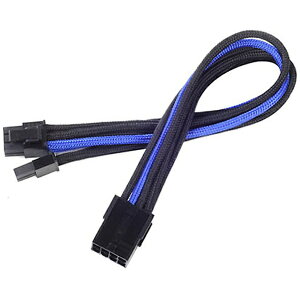 SilverStone�b�V���o�[�X�g�[�� �d�������P�[�u�� �r�f�I�J�[�h�pPCI-E 8pin��PCI-E 6+2pin�R�l�N�^×1 PP07-PCIBA �u���b�N/�u���[ SST-PP07-PCIBA