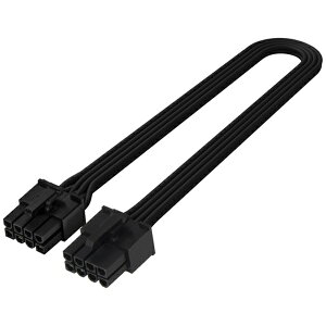 SilverStonebVo[Xg[ dP[u PCIe 8 pin to PCIe 6+2 pin PP06BE-PC235 ubN SST-PP06BE-PC235