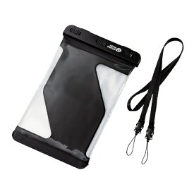 ELECOM｜エレコム タブレットPC用 [7.0〜8.3インチ] 防水ケース IPX8 立体構造 ネックストラップ付き ブラック TB-WPSR08BK