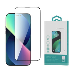 BELEXbr[bNX iPhone 14 Pro 6.1C` Star Series Full Screen Entire View Tempered Glass DEVIA black BDVSPA10-IP14P