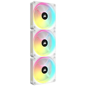 CORSAIR｜コルセア ケースファンx3 [120mm /2400RPM] ＋コントローラー iCUE LINK QX120 RGB WHITE Starter Kit ホワイト CO-9051006-WW