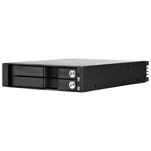 SilverStonebVo[Xg[ SATA/SAS[ouP[X [3.5C`xCSSD/HDD 2.5C`x2] FS202B ubN SST-FS202B