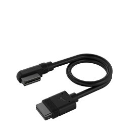 CORSAIR｜コルセア iCUE LINK用 Slim Cable 200mmx2本 ストレート/スリム90°（L字） ブラック CL-9011123-WW