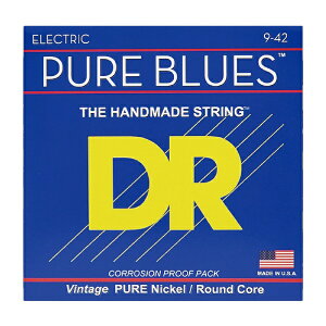 DR|ディーアール エレキギター用アンコーティング弦 MEDIUM PURE BLUES SERIES PHR-10