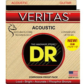 DR｜ディーアール アコースティックギター用アンコーティング弦 CUSTOM LITE VERITAS for ACOUSTIC VTA-11