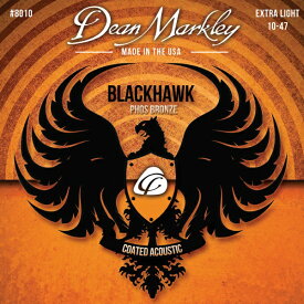 DeanMarkley｜ディーン・マークレイ アコースティックギター用コーティング弦 X-LIGHT BLACK HAWK COATED Phos-Bronze DM8010