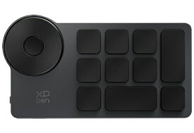 XPPen｜エックスピーペン 〔ワイヤレスショートカットリモートキー〕Bluetooth・無線・有線 USB-A接続 XPPen(Mac/Win) ブラック+グレー ACK05