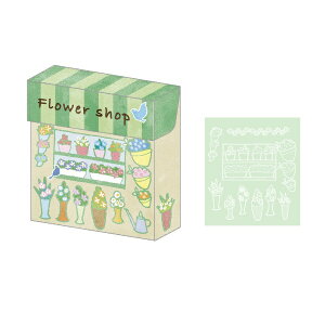 ナカバヤシ|Nakabayashi 箱入りメモ・A7・128枚 フラワーショップ