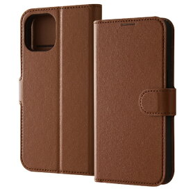 レイアウト｜rayout iPhone 15（6.1インチ） Like standard 耐衝撃 手帳型レザーケース シンプル マグネット/ブラウン RT-P41ELC1/DK
