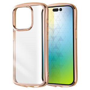 ���C�A�E�g�brayout iPhone 15 Pro�i6.1�C���`�j Like standard �ϏՌ� TPU�\�t�g�P�[�X METAMORU/�s���N�S�[���h RT-P42TC13/PGM