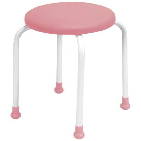 日本ホップス｜Nihon Hotps 丸椅子 ポルカII 背なし 700-7311 ピンク