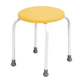 日本ホップス｜Nihon Hotps 丸椅子 ポルカII 背なし 700-7314 イエロー