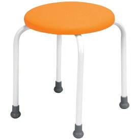 日本ホップス｜Nihon Hotps 丸椅子 ポルカII 背なし 700-7315 オレンジ