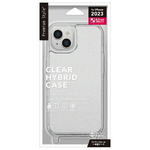 PGA�b�s�[�W�[�G�[ iPhone 15�i6.1�C���`�j �N���A�n�C�u���b�h�P�[�X ���� Premium Style PG-23APT08LM