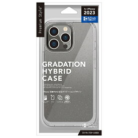 PGA｜ピージーエー iPhone 15 Pro（6.1インチ） グラデーションハイブリッドケース ラメ・ホワイト Premium Style ラメ・ホワイト PG-23BPT13WH