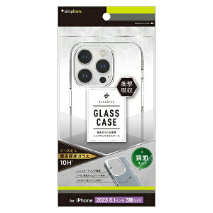 �g���j�e�B�bTrinity iPhone 15 Pro�i6.1�C���`�j �mGLASSICA�n �w�ʃK���X�P�[�X �N���A TR-IP23M3-CGC-PCCCL