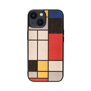 ROAbA iPhone 15i6.1C`j@MagSafeΉVR؃P[X ManWood Mondrian Wood I25512i15